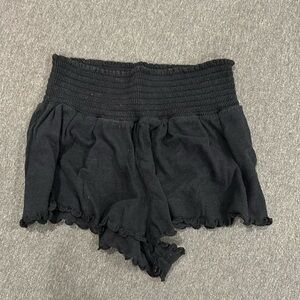 Urban Outfitters - Black Flowy Beach Shorts - Size Small
